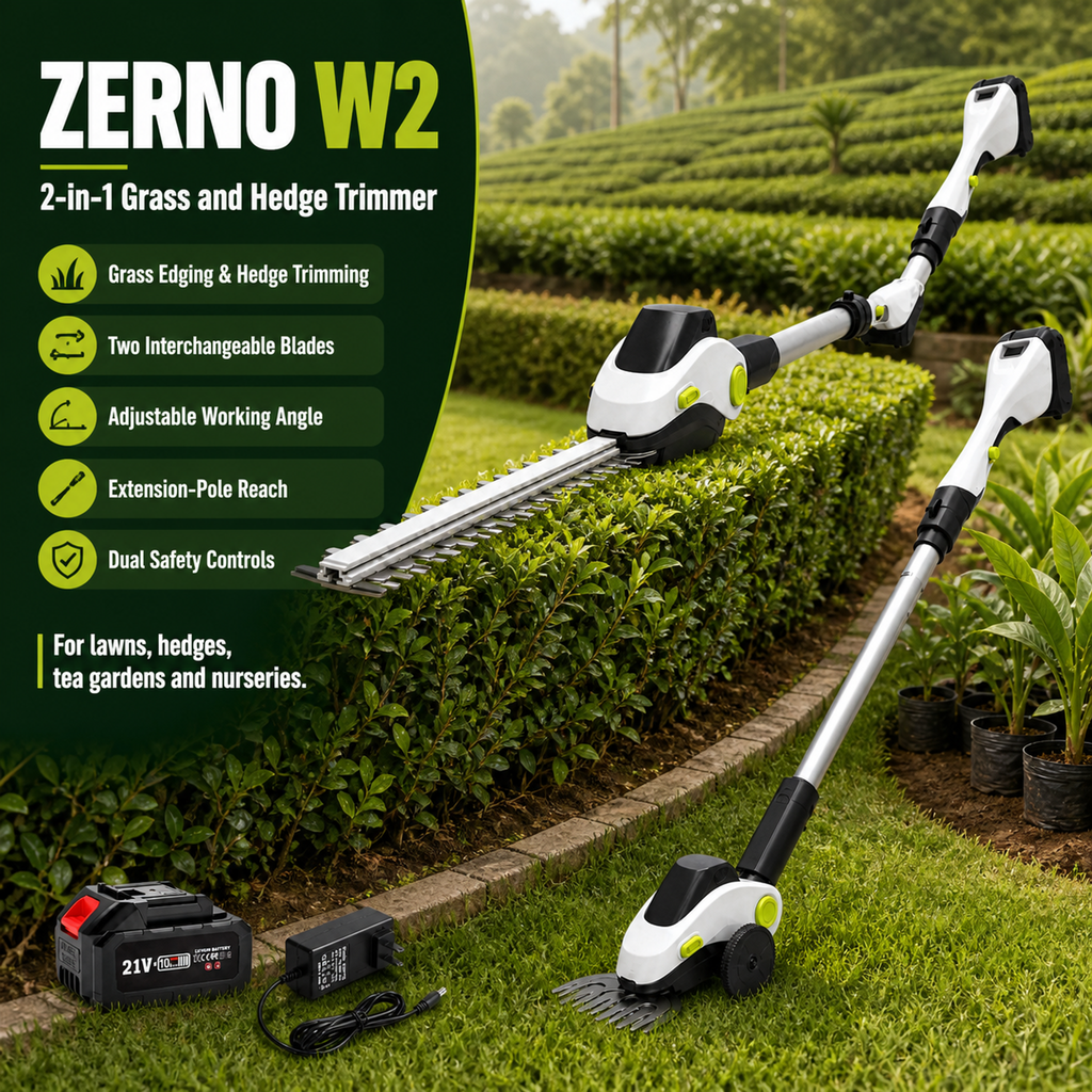 ZERNO W2 2-in-1 Grass & Hedge Trimmer